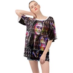 Hungry Eyes Ii Oversized Chiffon Top by MRNStudios