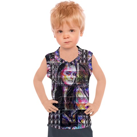 Hungry Eyes Ii Kids  Sport Tank Top by MRNStudios