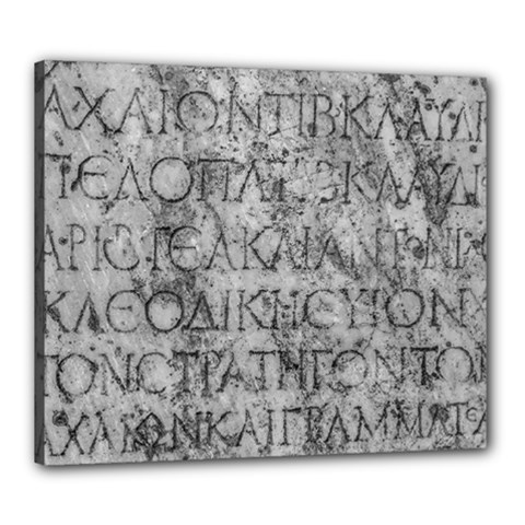 Ancient Greek Typography Photo Canvas 24  X 20  (stretched) by dflcprintsclothing