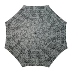 Ancient Greek Typography Photo Golf Umbrellas by dflcprintsclothing