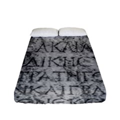 Ancient Greek Typography Photo Fitted Sheet (full/ Double Size)