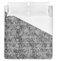 Ancient Greek Typography Photo Duvet Cover (Queen Size) View1