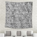 Ancient Greek Typography Photo Square Tapestry (Large) View2