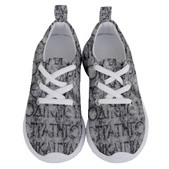 Ancient Greek Typography Photo Running Shoes by dflcprintsclothing