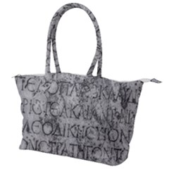 Ancient Greek Typography Photo Canvas Shoulder Bag by dflcprintsclothing