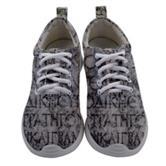 Ancient Greek Typography Photo Athletic Shoes by dflcprintsclothing