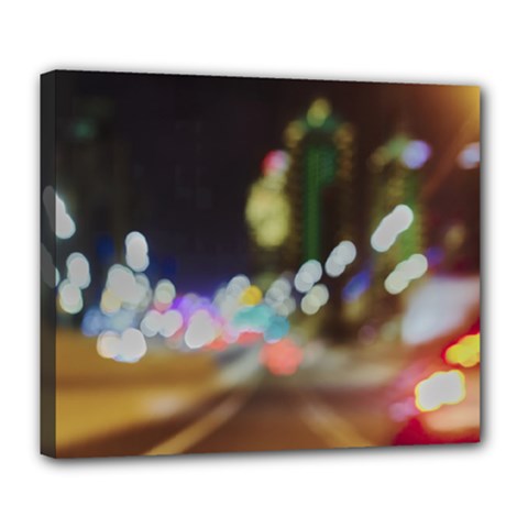 City Lights Series No4 Deluxe Canvas 24  X 20  (stretched) by DimitriosArt