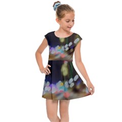 City Lights Series No4 Kids  Cap Sleeve Dress by DimitriosArt