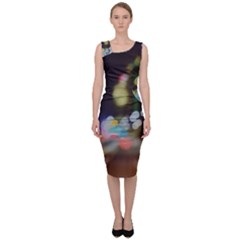 City Lights Series No4 Sleeveless Pencil Dress by DimitriosArt