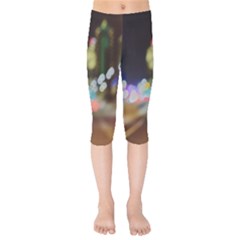 City Lights Series No4 Kids  Capri Leggings  by DimitriosArt