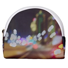 City Lights Series No4 Horseshoe Style Canvas Pouch by DimitriosArt