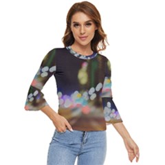 City Lights Series No4 Bell Sleeve Top