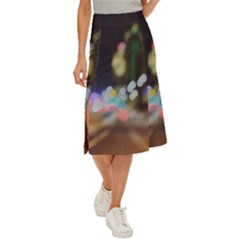 City Lights Series No4 Midi Panel Skirt by DimitriosArt