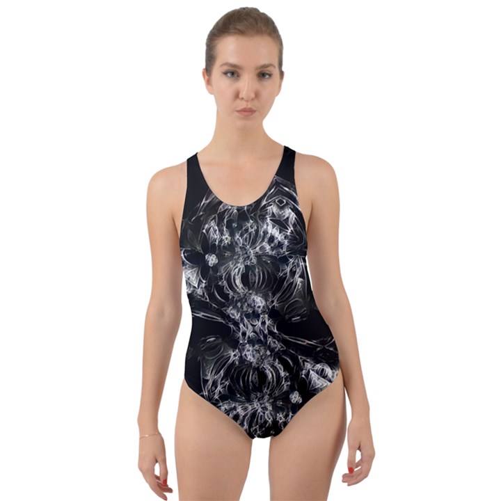 Celestial Diamonds Cut-Out Back One Piece Swimsuit