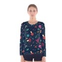 Bright Mushrooms Women s Long Sleeve Tee View1