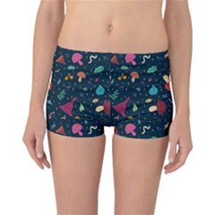 Bright Mushrooms Reversible Boyleg Bikini Bottoms by SychEva