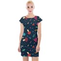 Bright Mushrooms Cap Sleeve Bodycon Dress View1