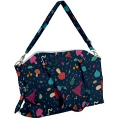 Bright Mushrooms Canvas Crossbody Bag by SychEva