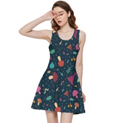 Bright Mushrooms Inside Out Racerback Dress by SychEva