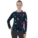 Bright Mushrooms Women s Pique Long Sleeve Tee View1