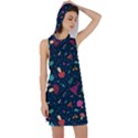 Bright Mushrooms Racer Back Hoodie Dress View1