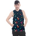 Bright Mushrooms Men s Sleeveless Hoodie View1