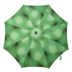 Green Vibrant Abstract No4 Hook Handle Umbrellas (Medium)