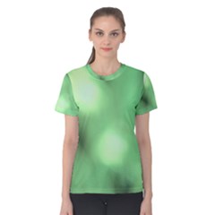 Green Vibrant Abstract No4 Women s Cotton Tee