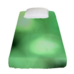 Green Vibrant Abstract No4 Fitted Sheet (Single Size)