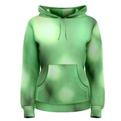 Green Vibrant Abstract No4 Women s Pullover Hoodie