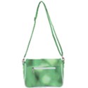 Green Vibrant Abstract No4 Shoulder Bag with Back Zipper View3