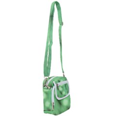 Green Vibrant Abstract No4 Shoulder Strap Belt Bag