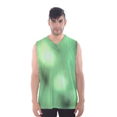 Green Vibrant Abstract No4 Men s Basketball Tank Top