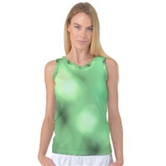 Green Vibrant Abstract No4 Women s Basketball Tank Top