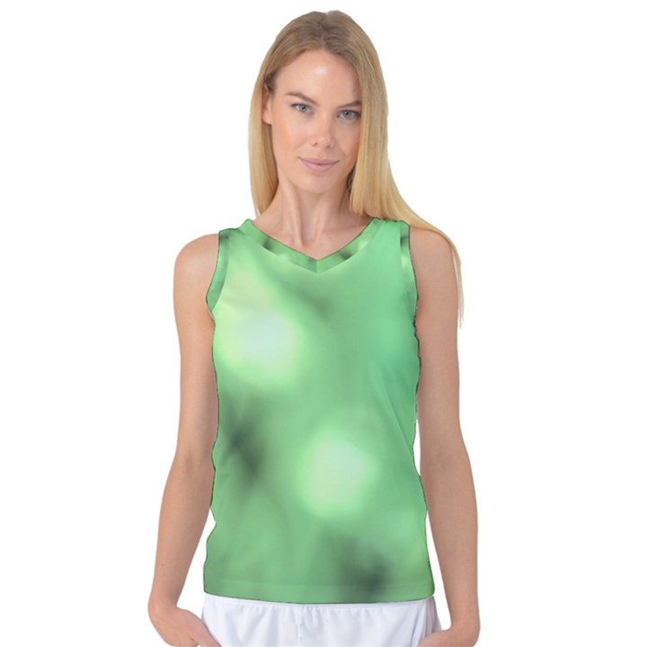 Green Vibrant Abstract No4 Women s Basketball Tank Top