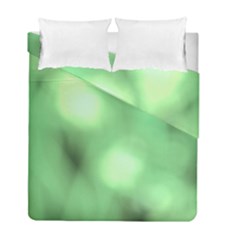 Green Vibrant Abstract No4 Duvet Cover Double Side (Full/ Double Size)