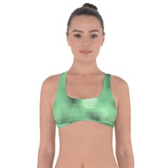 Green Vibrant Abstract No4 Got No Strings Sports Bra by DimitriosArt