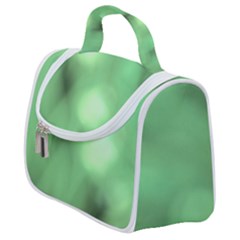 Green Vibrant Abstract No4 Satchel Handbag