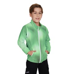 Green Vibrant Abstract No4 Kids  Windbreaker