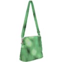 Green Vibrant Abstract No4 Zipper Messenger Bag View1