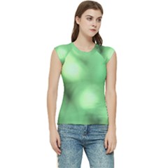 Green Vibrant Abstract No4 Women s Raglan Cap Sleeve Tee