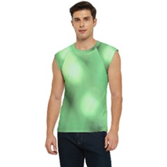 Green Vibrant Abstract No4 Men s Raglan Cap Sleeve Tee