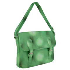 Green Vibrant Abstract No4 Buckle Messenger Bag