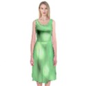 Green Vibrant Abstract No4 Midi Sleeveless Dress View1