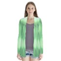 Green Vibrant Abstract No4 Drape Collar Cardigan View1