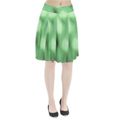 Green Vibrant Abstract No4 Pleated Skirt