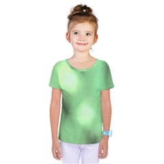 Green Vibrant Abstract No4 Kids  One Piece Tee