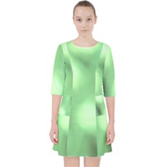 Green Vibrant Abstract No4 Pocket Dress