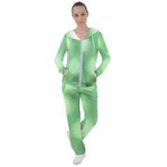 Green Vibrant Abstract No4 Women s Tracksuit