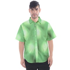 Green Vibrant Abstract No4 Men s Short Sleeve Shirt